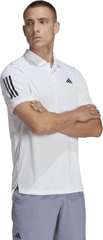 adidas Club 3 Striped Polo